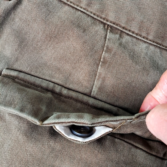 Dockers Flat Front Classic Fit Tencel Blend Weatherd Soft Casual Pants 38×29 - Picture 9 of 11